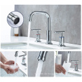 Amazon Venta caliente Cupc Baño Fregadero Toque China Fabricante Dual Mango Cuenca de lavado 3 hoyos Faucet